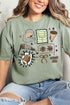 Preppy Game Day Doodle Comfort Colors Adult Ring-Spun Cotton Tee