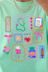 Preppy Nurse Swirl Comfort Colors Adult Ring-Spun Cotton Tee