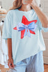 Preppy Patriotic Comfort Colors Adult Ring-Spun Cotton Tee