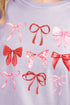 Preppy Valentine Bows Comfort Colors Adult Ring-Spun Cotton Tee