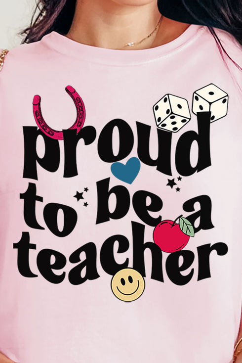 Proud Teacher Comfort Colors Adult Ring-Spun Cotton Tee
