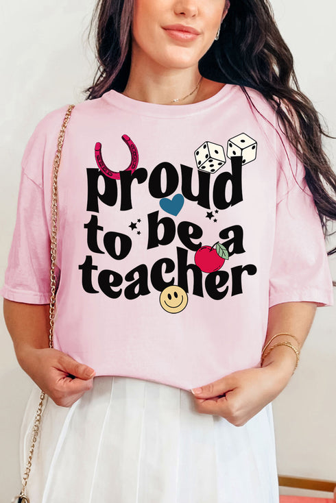 Proud Teacher Comfort Colors Adult Ring-Spun Cotton Tee