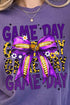 Purple & Gold Stacked Gameday Comfort Colors Adult Ring-Spun Cotton Tee