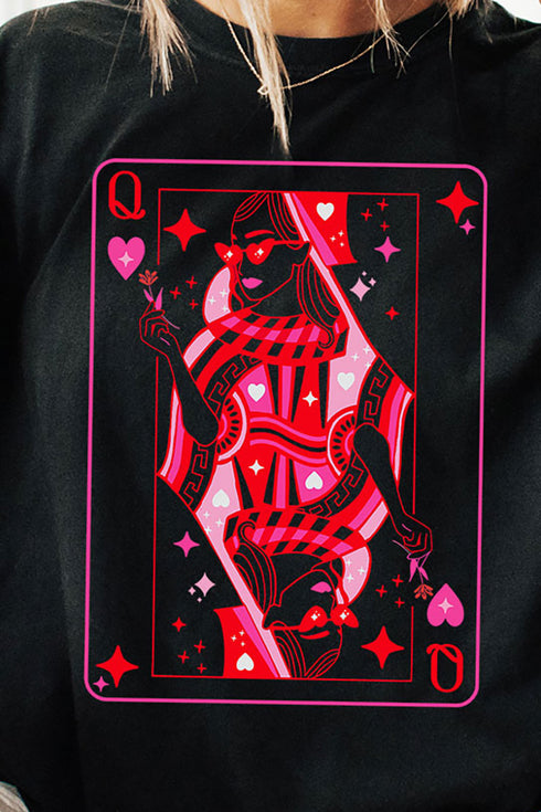 Queen Of Hearts Comfort Colors Adult Ring-Spun Cotton Tee