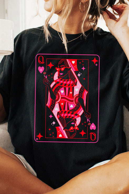 Queen Of Hearts Comfort Colors Adult Ring-Spun Cotton Tee
