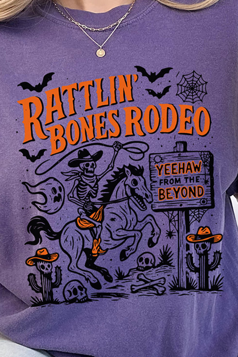 Rattlin' Bones Rodeo Comfort Colors Adult Ring-Spun Cotton Tee