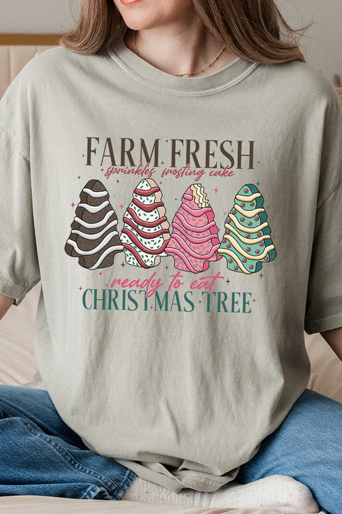 Ready To Eat Christmas Trees Comfort Colors Adult Ring-Spun Cotton Tee