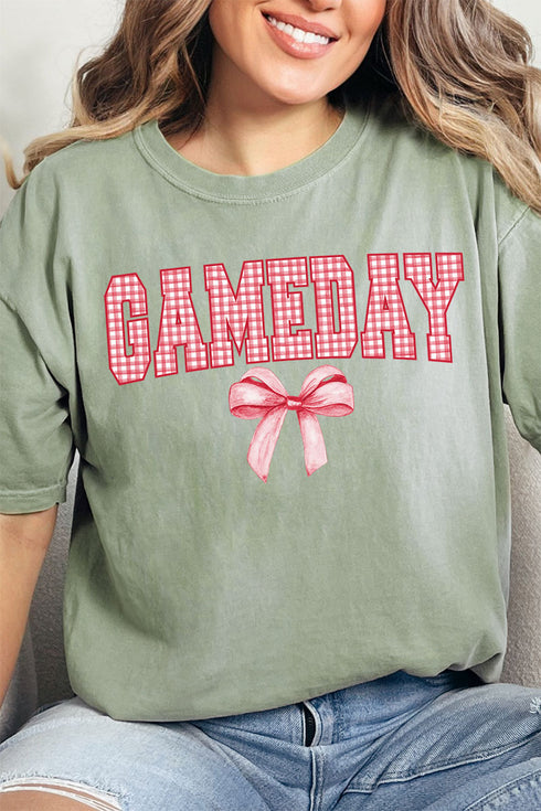 Red Gingham Gameday Comfort Colors Adult Ring-Spun Cotton Tee