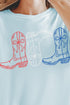 Red, White, & Boots Comfort Colors Adult Ring-Spun Cotton Tee