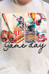 Retro Baseball Game Day Comfort Colors Adult Ring-Spun Cotton Tee