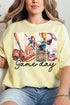 Retro Baseball Game Day Comfort Colors Adult Ring-Spun Cotton Tee