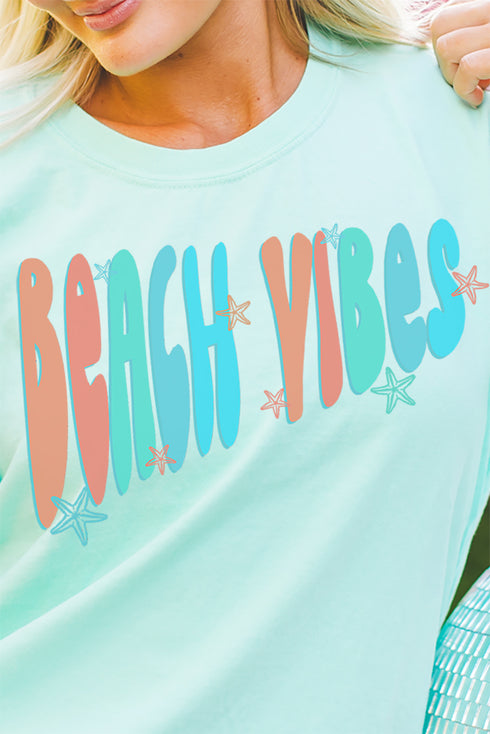 Retro Beach Vibes Comfort Colors Adult Ring-Spun Cotton Tee