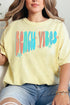 Retro Beach Vibes Comfort Colors Adult Ring-Spun Cotton Tee