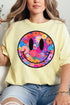 Retro Happy Smiles Comfort Colors Adult Ring-Spun Cotton Tee