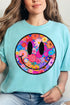 Retro Happy Smiles Comfort Colors Adult Ring-Spun Cotton Tee