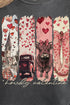 Retro Howdy Valentine Comfort Colors Adult Ring-Spun Cotton Tee