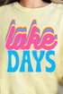 Retro Lake Days Comfort Colors Adult Ring-Spun Cotton Tee