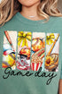 Retro Softball Game Day Comfort Colors Adult Ring-Spun Cotton Tee
