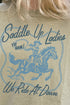 Saddle Up Ladies Comfort Colors Adult Ring-Spun Cotton Tee