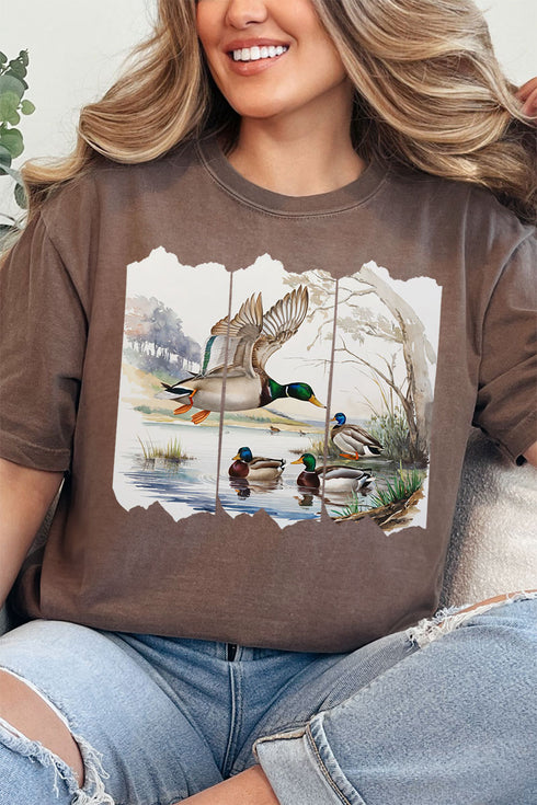 Scenic Mallards Comfort Colors Adult Ring-Spun Cotton Tee