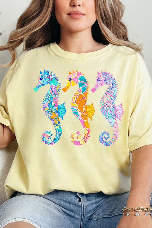 Seahorse Sisters Comfort Colors Adult Ring-Spun Cotton Tee