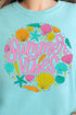 Shells & Summer Vibes Comfort Colors Adult Ring-Spun Cotton Tee