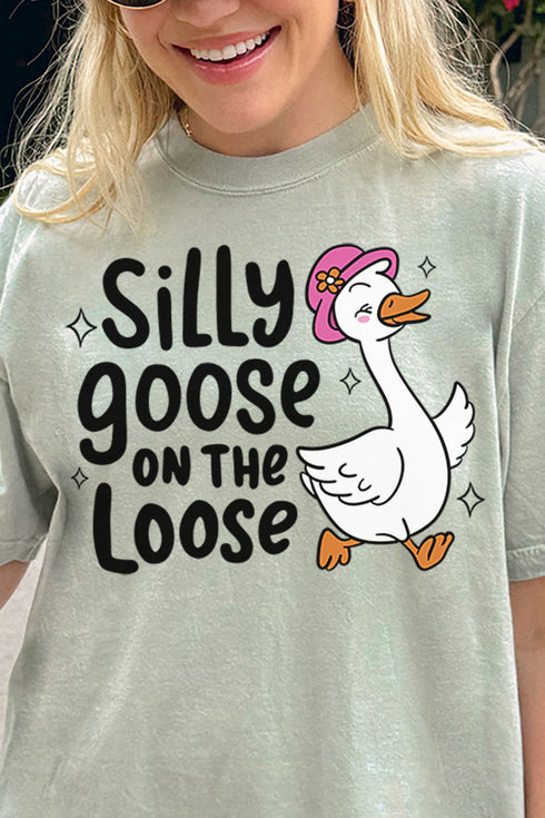 Silly Goose On The Loose Comfort Colors Adult Ring-Spun Cotton Tee
