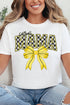Softball Checkered Mama Comfort Colors Adult Ring-Spun Cotton Tee