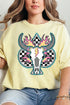 Spade Steer In Flames Comfort Colors Adult Ring-Spun Cotton Tee