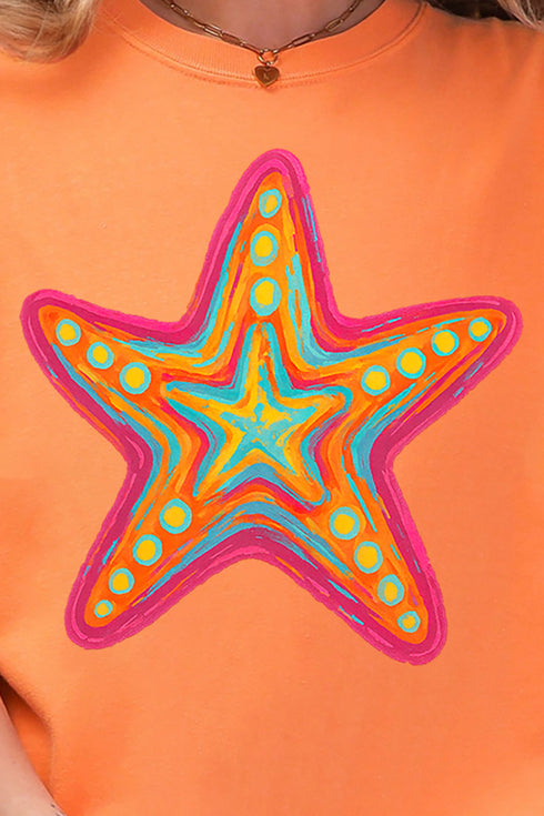 Sparkling Starfish Comfort Colors Adult Ring-Spun Cotton Tee