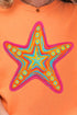 Sparkling Starfish Comfort Colors Adult Ring-Spun Cotton Tee