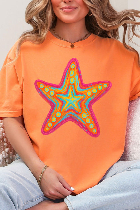 Sparkling Starfish Comfort Colors Adult Ring-Spun Cotton Tee