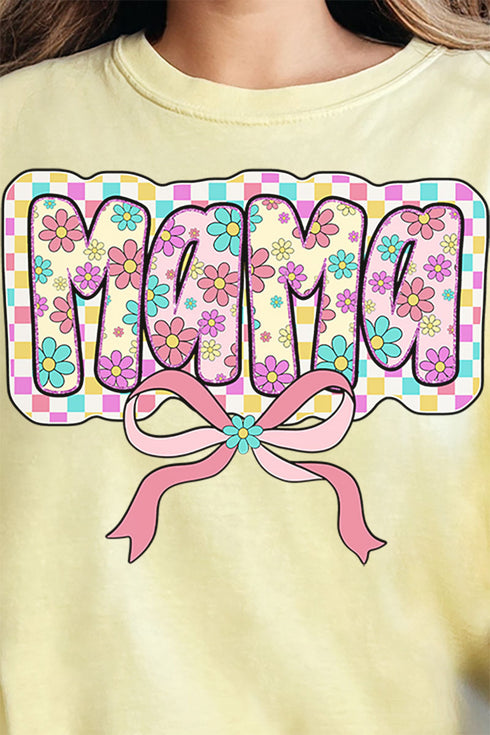 Spring Blooms Mama Comfort Colors Adult Ring-Spun Cotton Tee