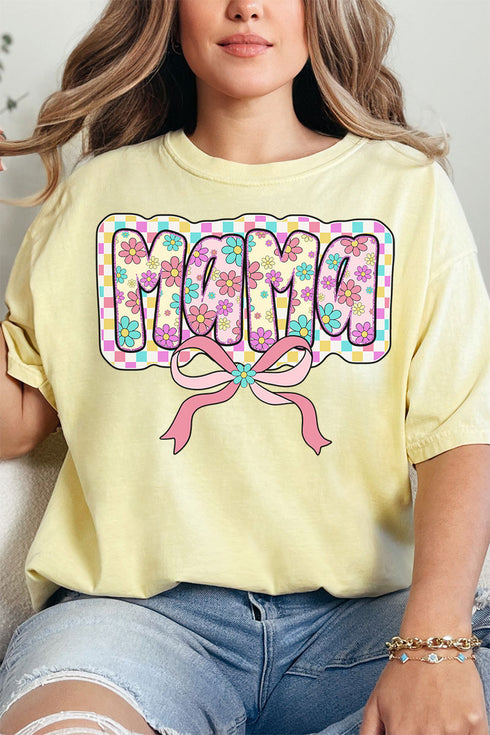 Spring Blooms Mama Comfort Colors Adult Ring-Spun Cotton Tee