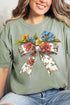 Spring Coquette Bouquet Comfort Colors Adult Ring-Spun Cotton Tee