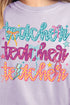 Stacked Colorful Teacher Comfort Colors Adult Ring-Spun Cotton Tee