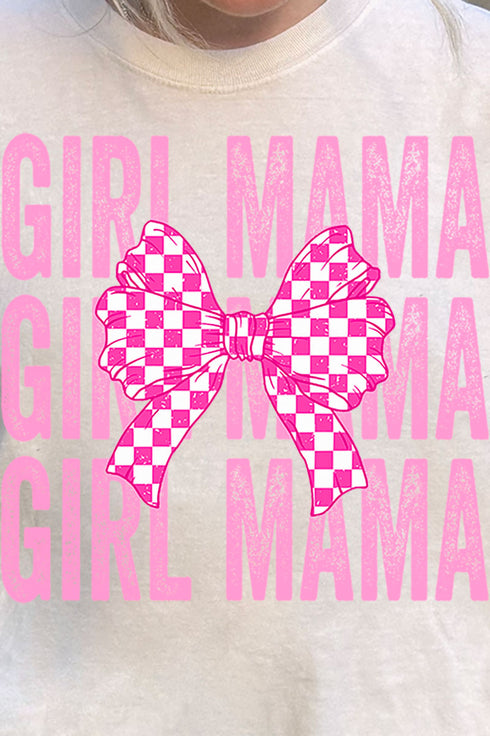 Stacked Coquette Girl Mama Comfort Colors Adult Ring-Spun Cotton Tee