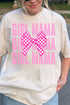Stacked Coquette Girl Mama Comfort Colors Adult Ring-Spun Cotton Tee