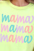 Stacked Pastel Mama Comfort Colors Adult Ring-Spun Cotton Tee