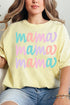Stacked Pastel Mama Comfort Colors Adult Ring-Spun Cotton Tee