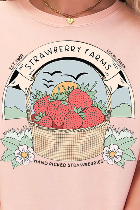 Strawberry Farms Comfort Colors Adult Ring-Spun Cotton Tee