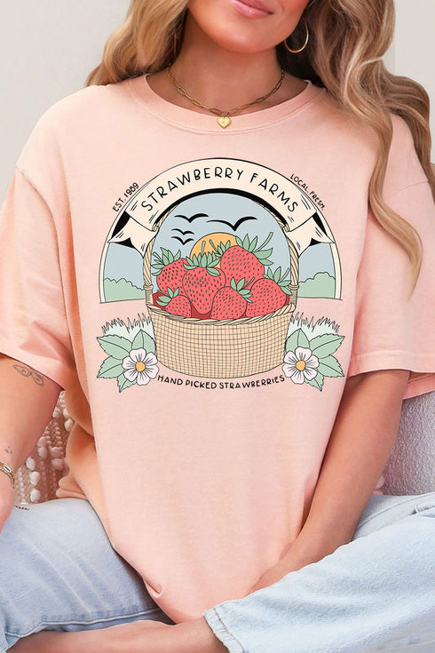 Strawberry Farms Comfort Colors Adult Ring-Spun Cotton Tee