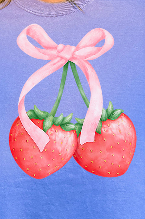 Strawberry Girly Comfort Colors Adult Ring-Spun Cotton Tee