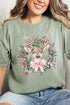 Sugar Plum Deer Comfort Colors Adult Ring-Spun Cotton Tee