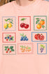 Summer Fruit Stamps Comfort Colors Adult Ring-Spun Cotton Tee