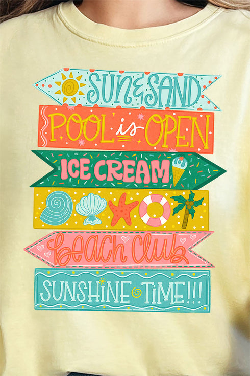 Summer Signs Comfort Colors Adult Ring-Spun Cotton Tee