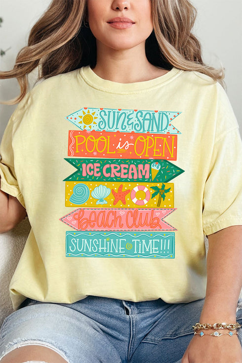 Summer Signs Comfort Colors Adult Ring-Spun Cotton Tee