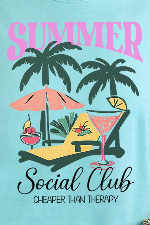 Summer Social Club Comfort Colors Adult Ring-Spun Cotton Tee