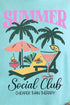 Summer Social Club Comfort Colors Adult Ring-Spun Cotton Tee