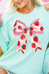 Summertime Strawberries Bow Comfort Colors Adult Ring-Spun Cotton Tee
